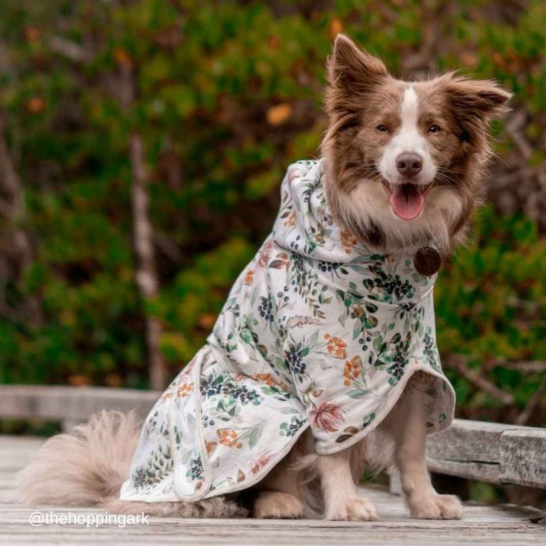 Evergreen Dog Robe - Evergreen