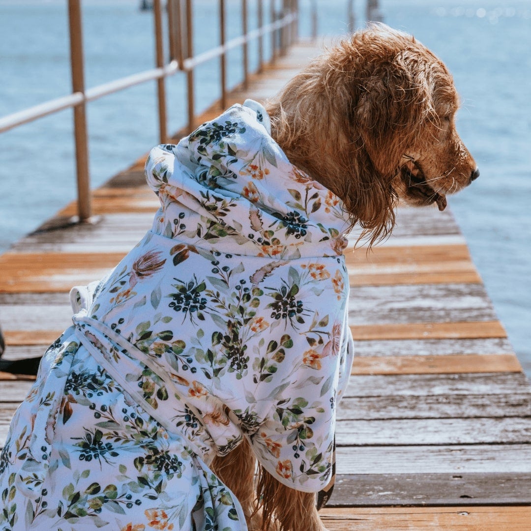 Evergreen Dog Robe - Evergreen