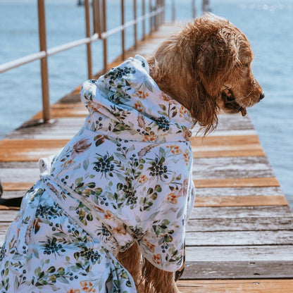 Evergreen Dog Robe - Evergreen