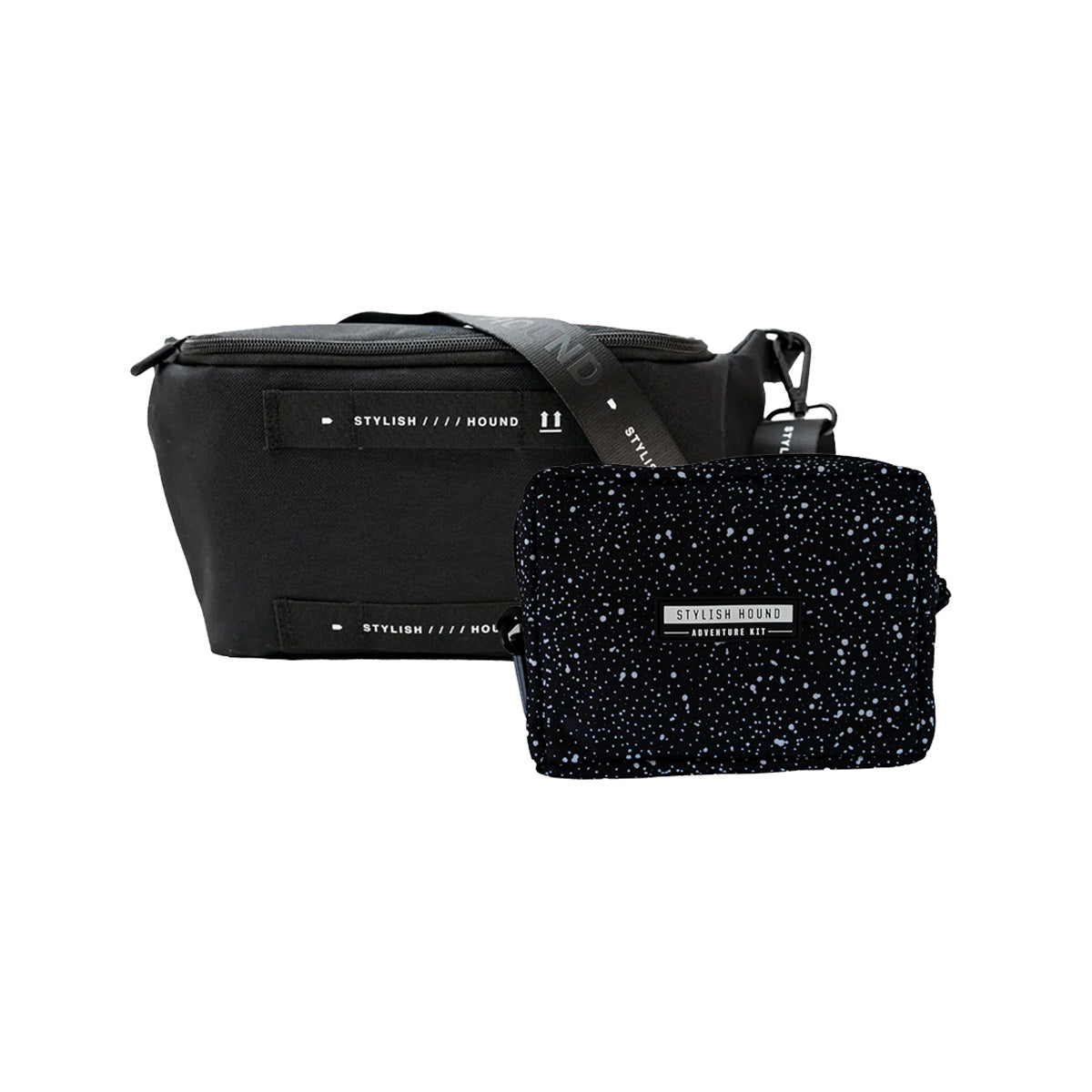 Black S.H Waist/Cross Body Bag + Express Pouch