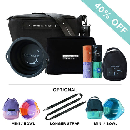 Black S.H Waist/Cross Body Bag + Express Pouch