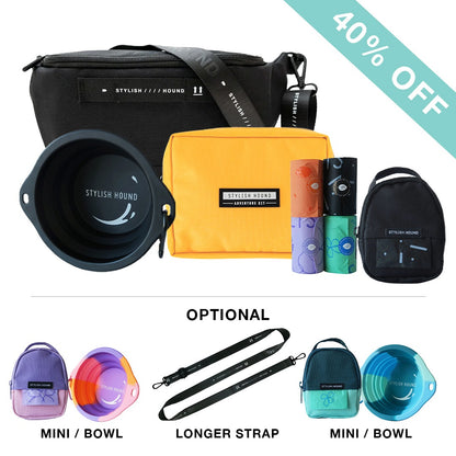 Black S.H Waist/Cross Body Bag + Express Pouch
