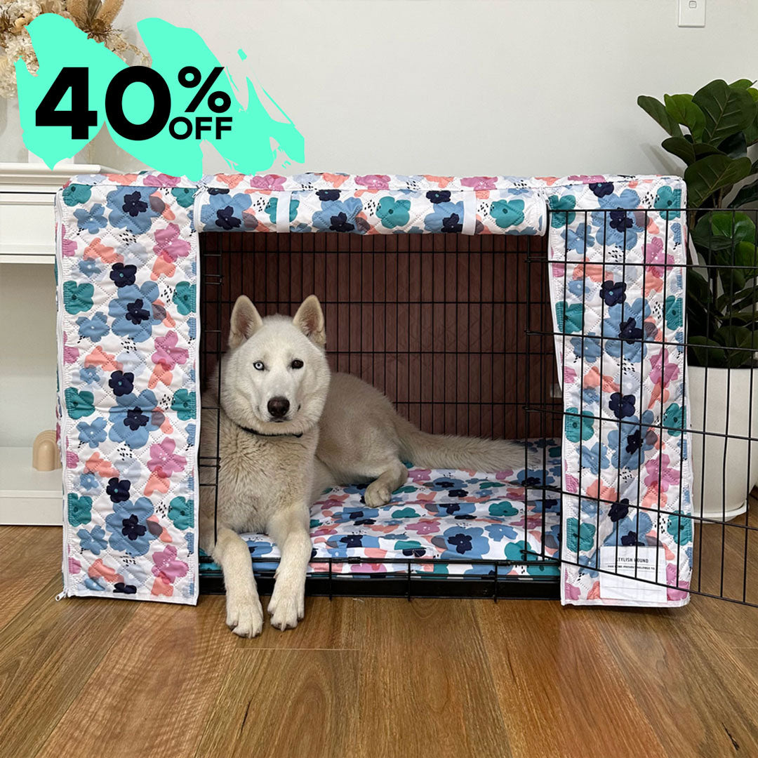 Daisy Quilted Crate Cover