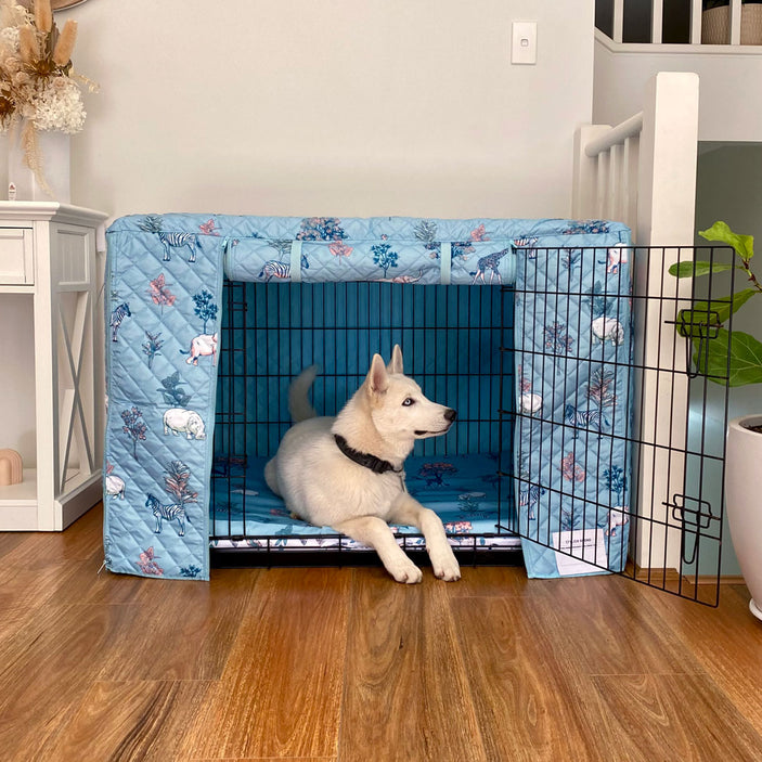 Safari Quilted Crate Cover