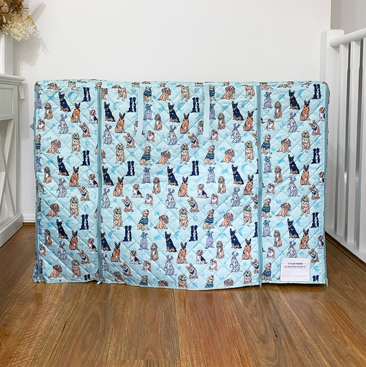 Woof Pack Quilted Crate Cover
