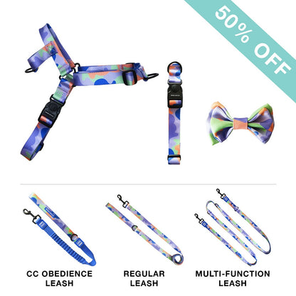OG No-Pull Harness + Leash + Collar + Bow Tie