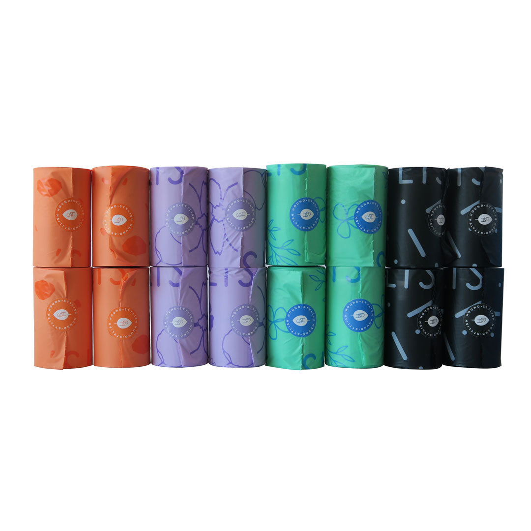16 Rolls Biodegradable Poop Bag - 16 Rolls