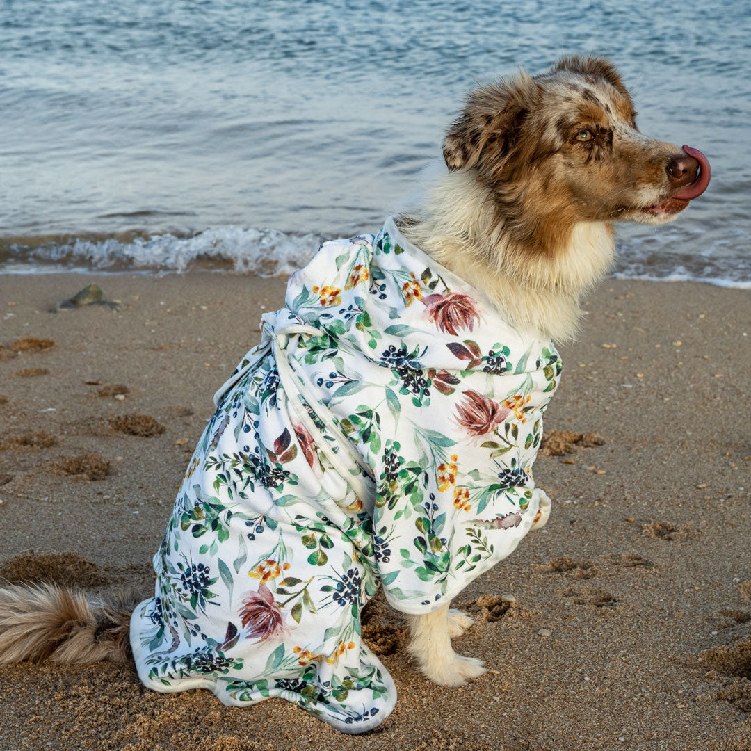 Evergreen Dog Robe - Evergreen