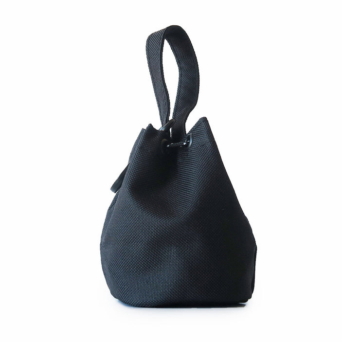 Black Mini Drawstring Satchel