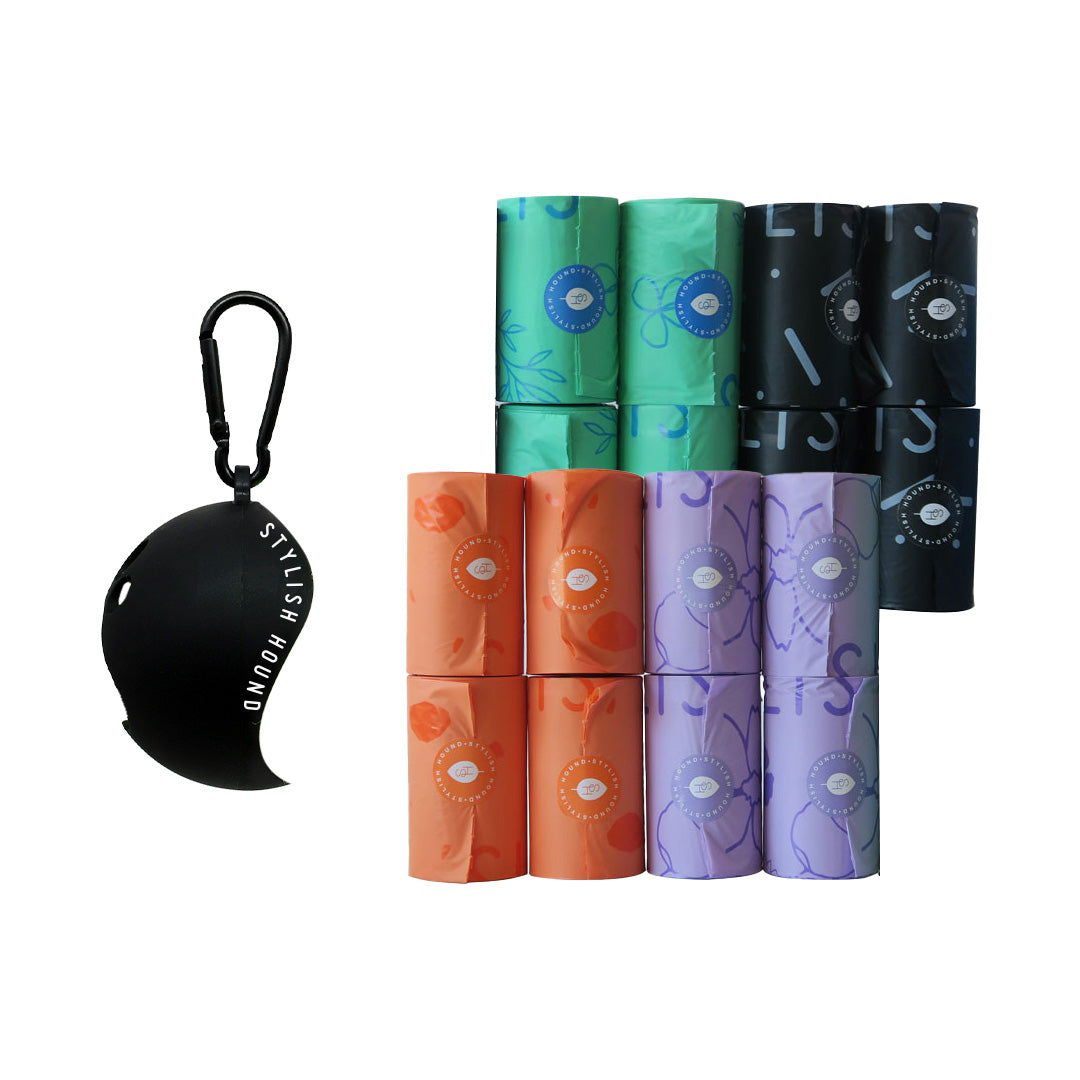 Poop Bag + Ball Holder