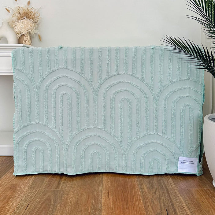 Sage Rainbow Tufted Basic Crate Cover