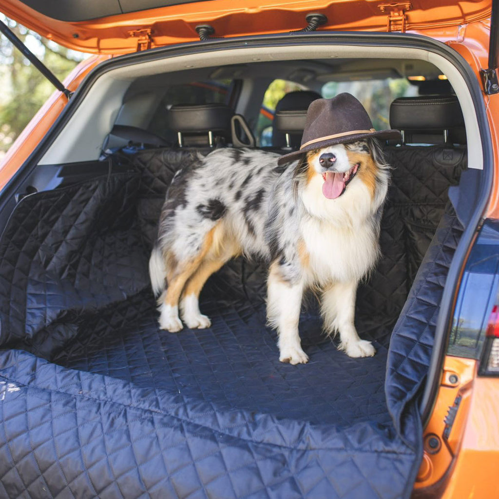 Black Car Boot Cover with Drawstring Bag