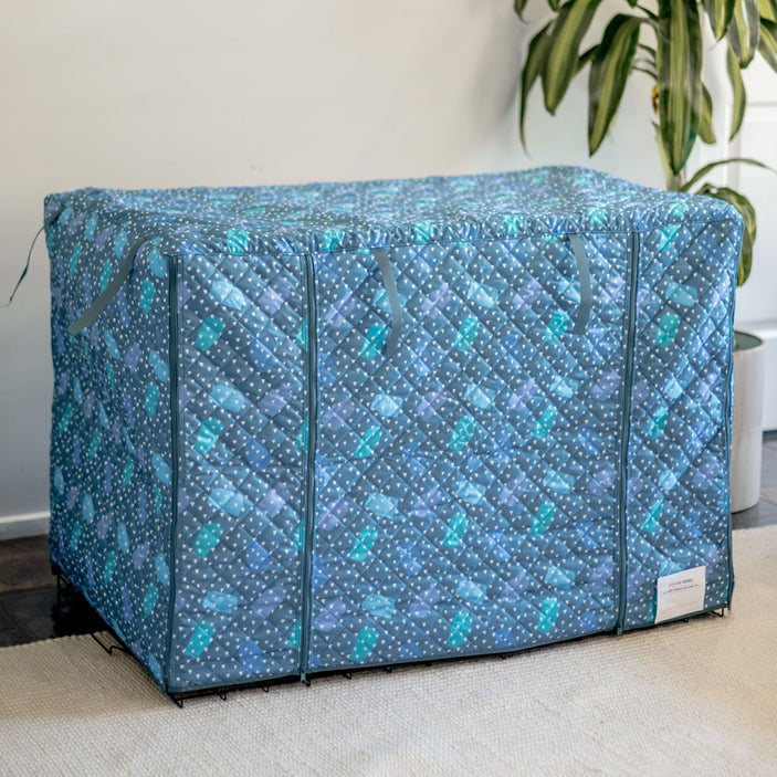 Geo Quilted Crate Cover