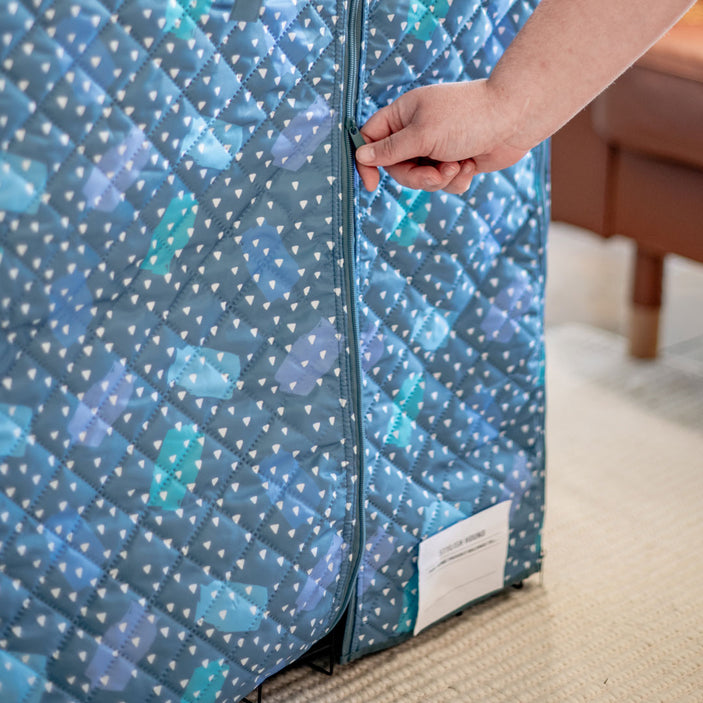 Geo Quilted Crate Cover