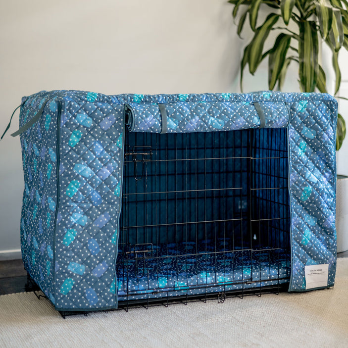 Geo Quilted Crate Cover