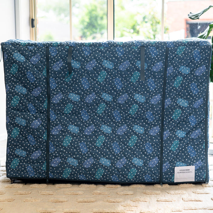 Geo Quilted Crate Cover