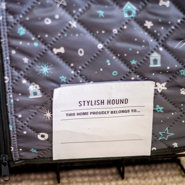 Starry Night Quilted Crate Cover