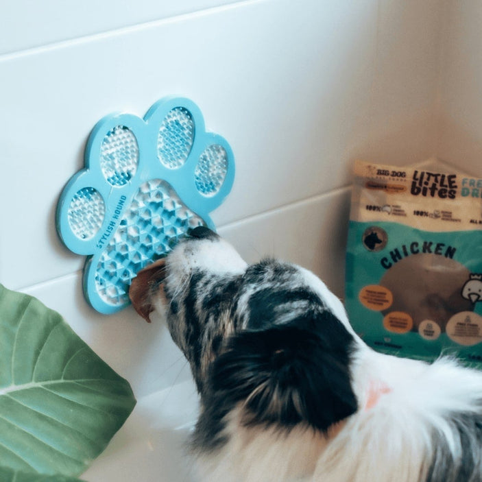 Baby Blue Lick Mat w Suction